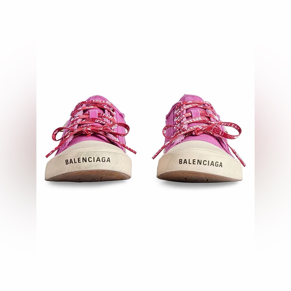 Balenciaga Paris Canvas Mule Sneakers | Pink | EU 39 | Full Set - Picture 5 of 15